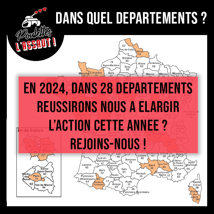 Carte des départements
